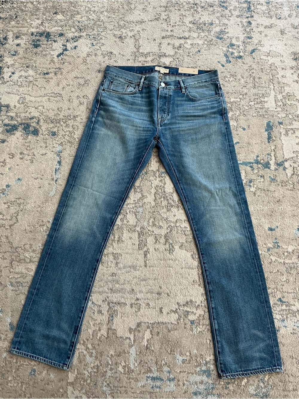 Burberry Men's Vintage Blue Straight-Leg Jeans